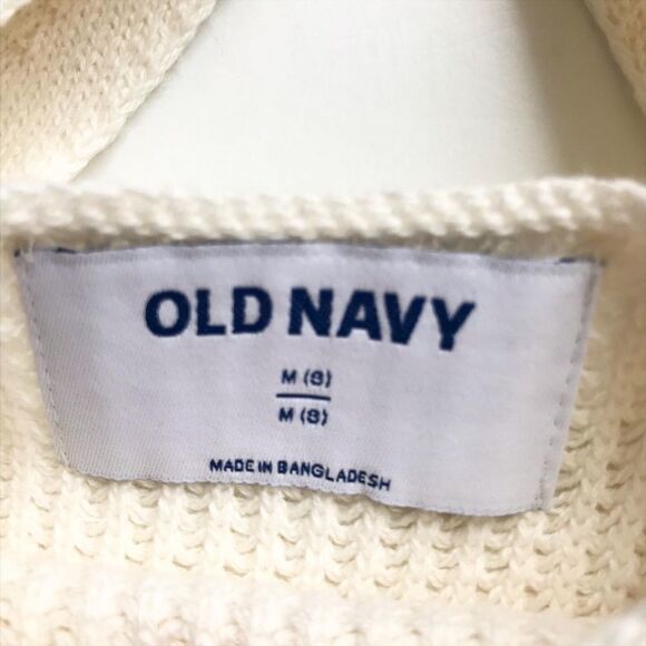 Old Navy NWT Ivory knit fringe top M(8Y) - Picture 3 of 5